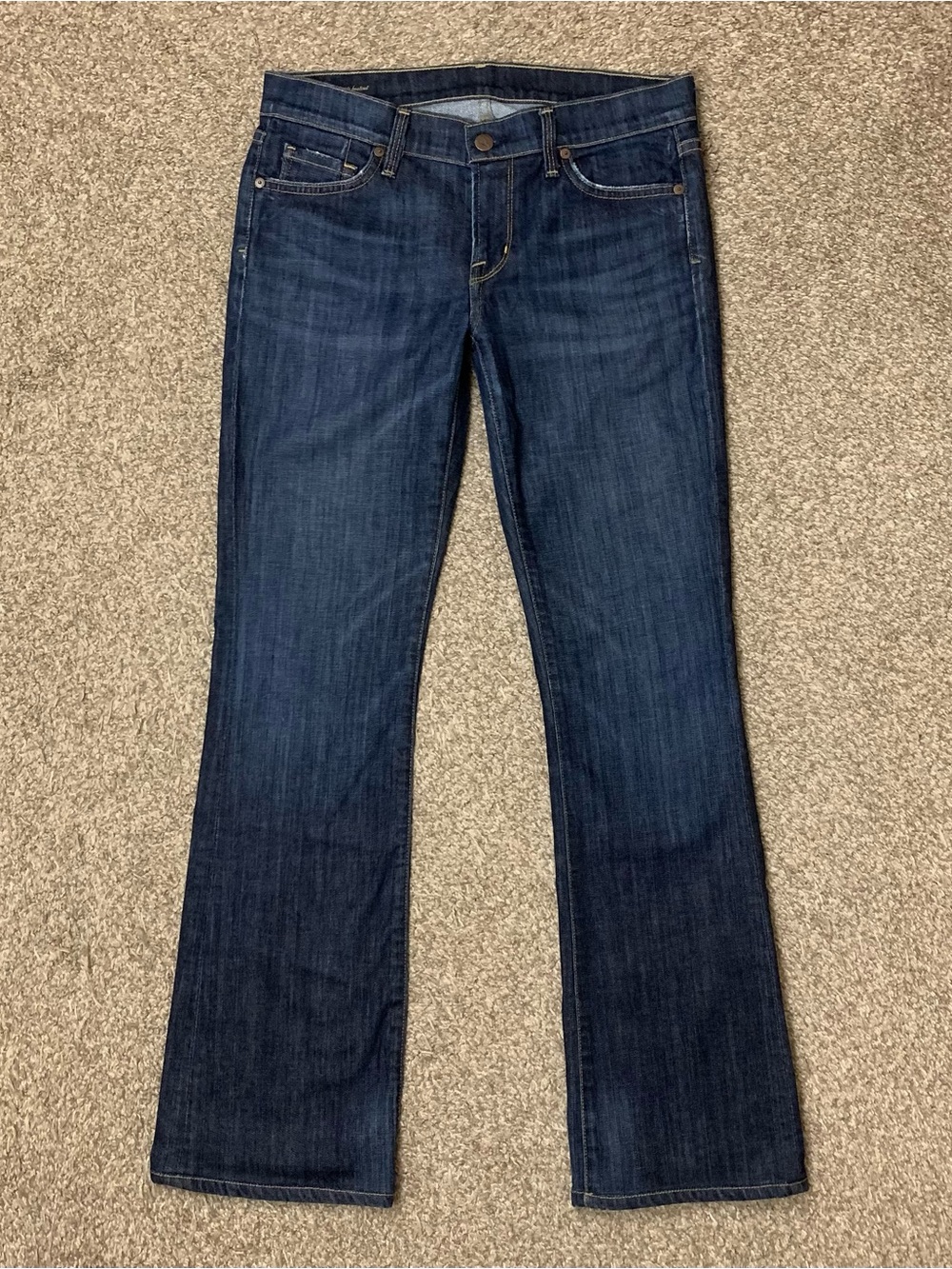Citizens of Humanity Jeans Womens 28 DITA Petite Bootcut Low Rise Dark Denim USA